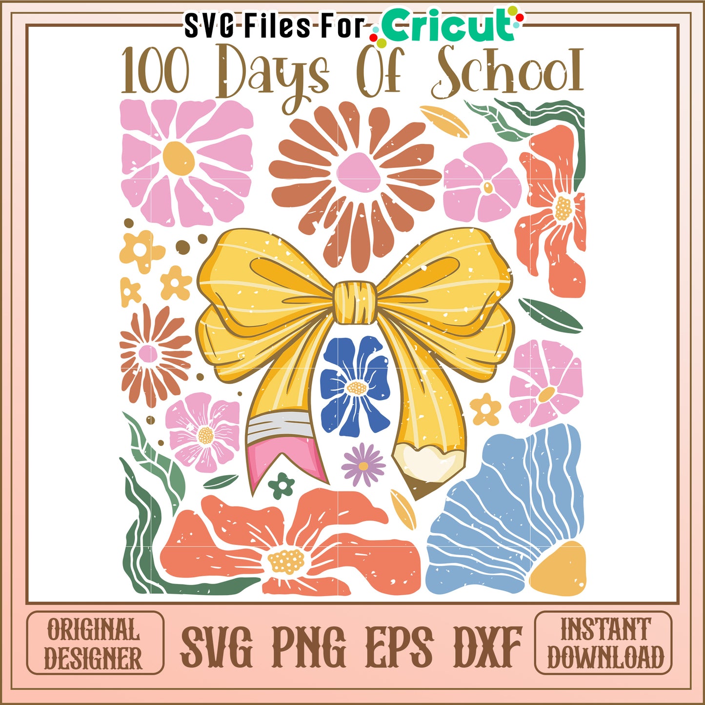 100 Days of School SVG Cut Files