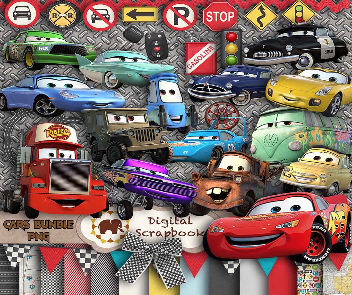 Cars disney PNG Clipart bundle