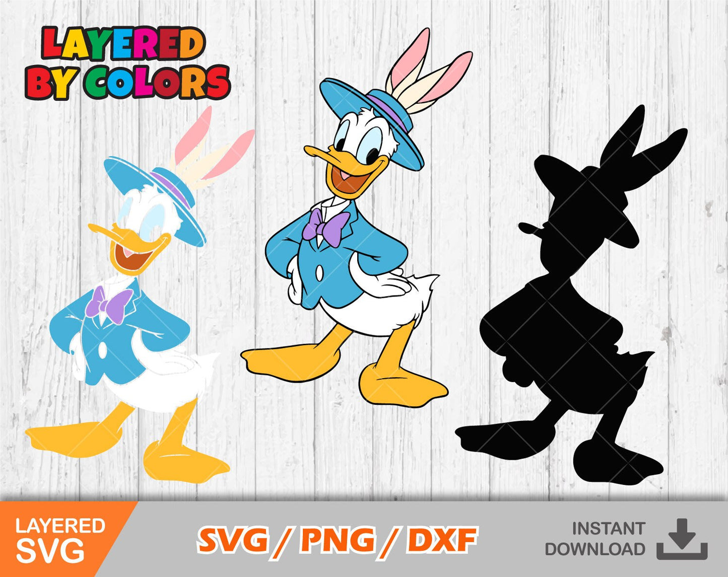 Donald Duck Easter SVG Bundle