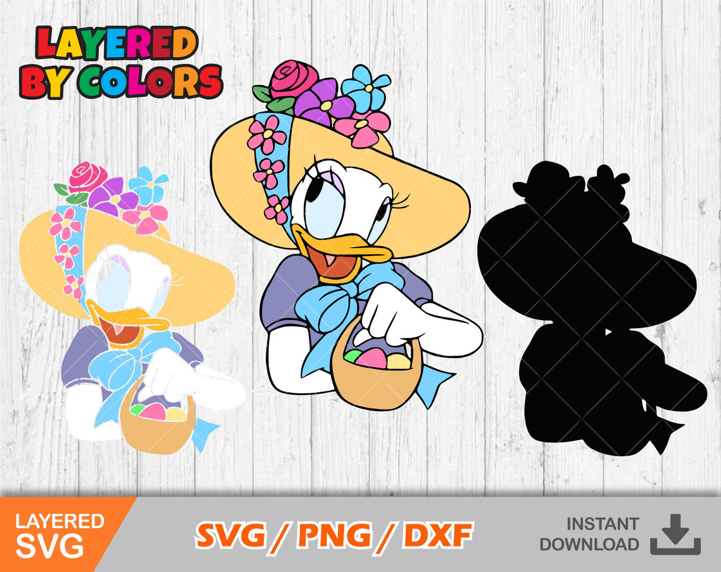 Daisy Duck Easter SVG Bundle