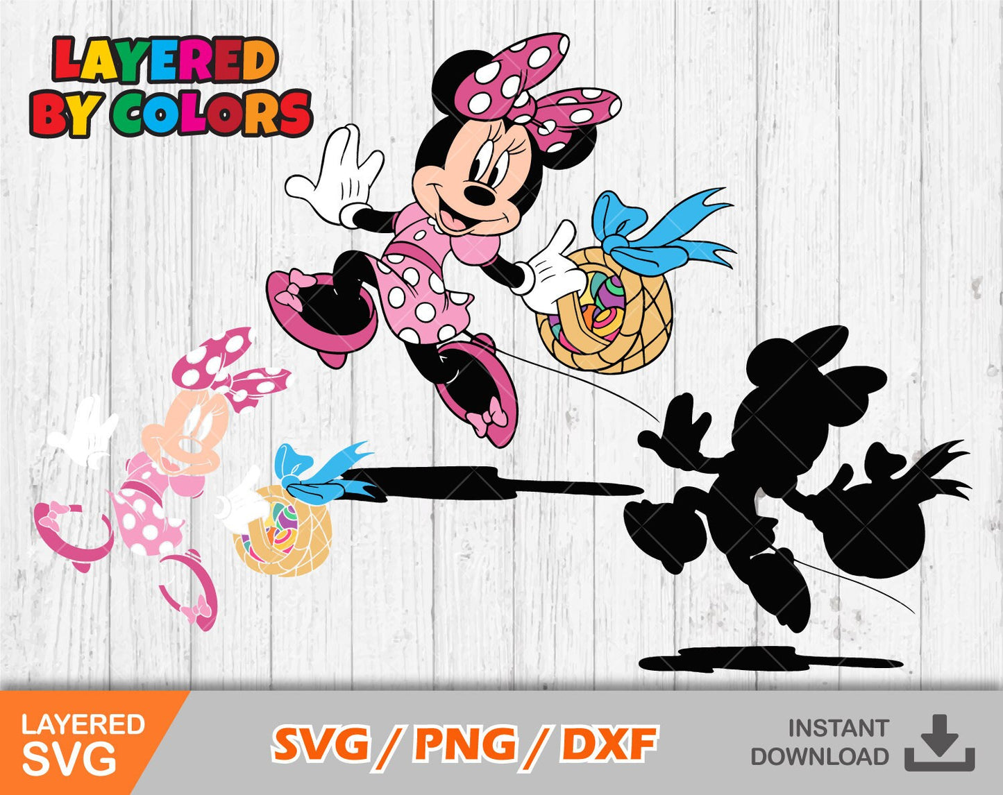 Minnie Mouse Easter SVG Bundle