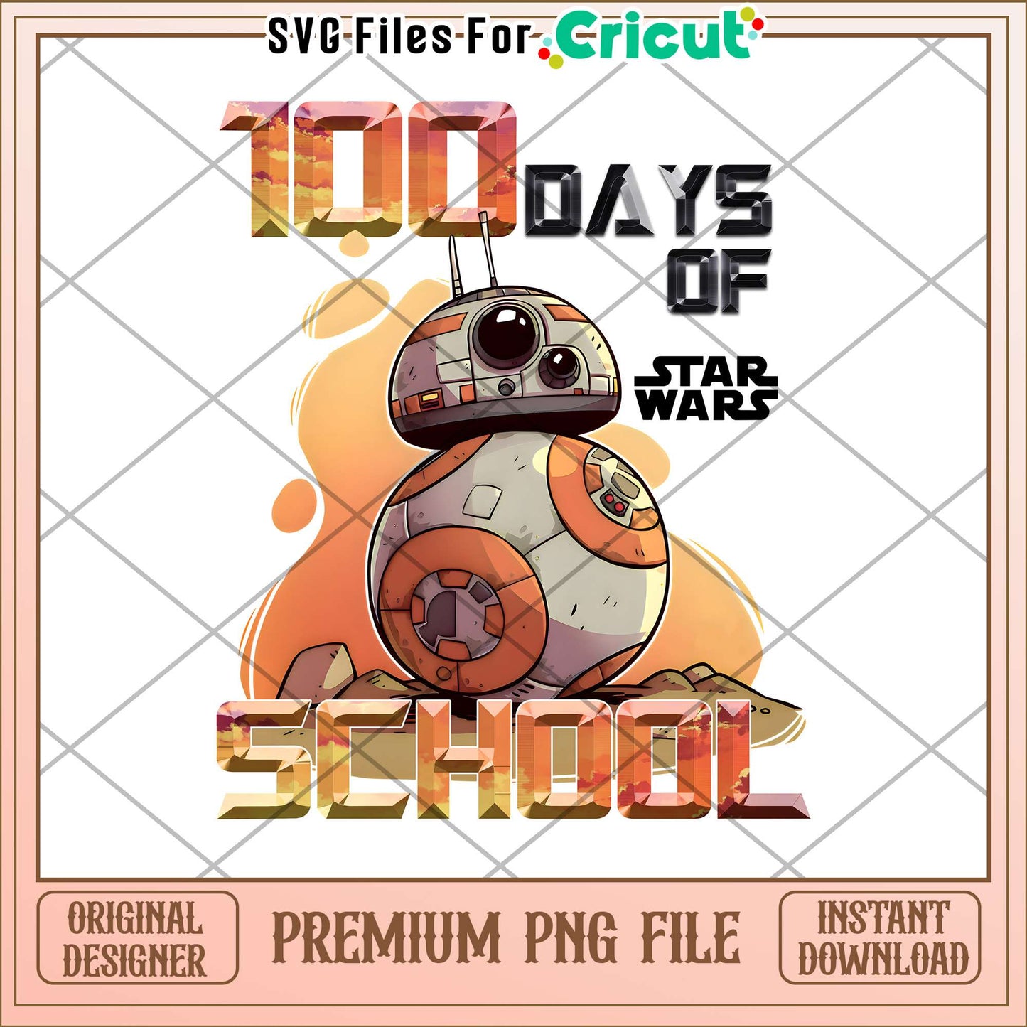1oo days of star wars school png, star wars png, school days png