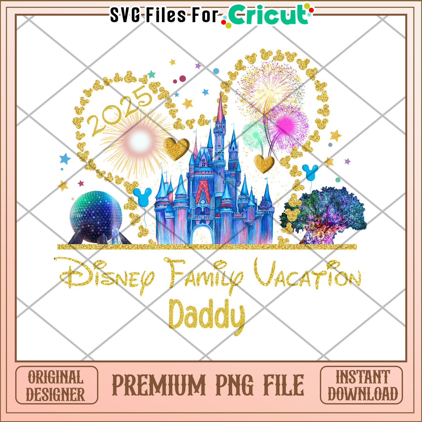2025 Disney Family Vacation Daddy PNG Digital Download