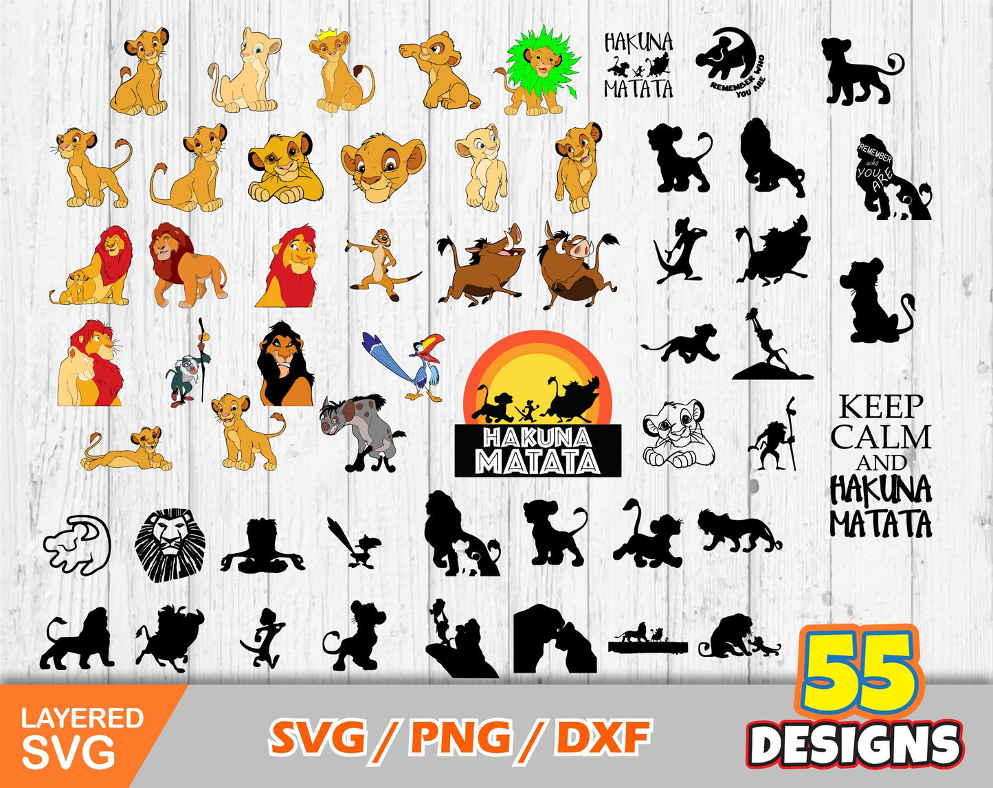 Lion King clipart SVG Bundle