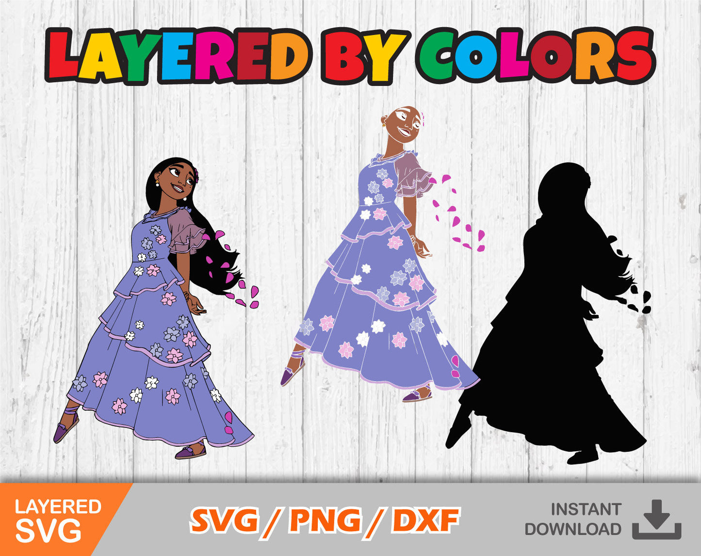 Encanto Isabela clipart set SVG Bundle