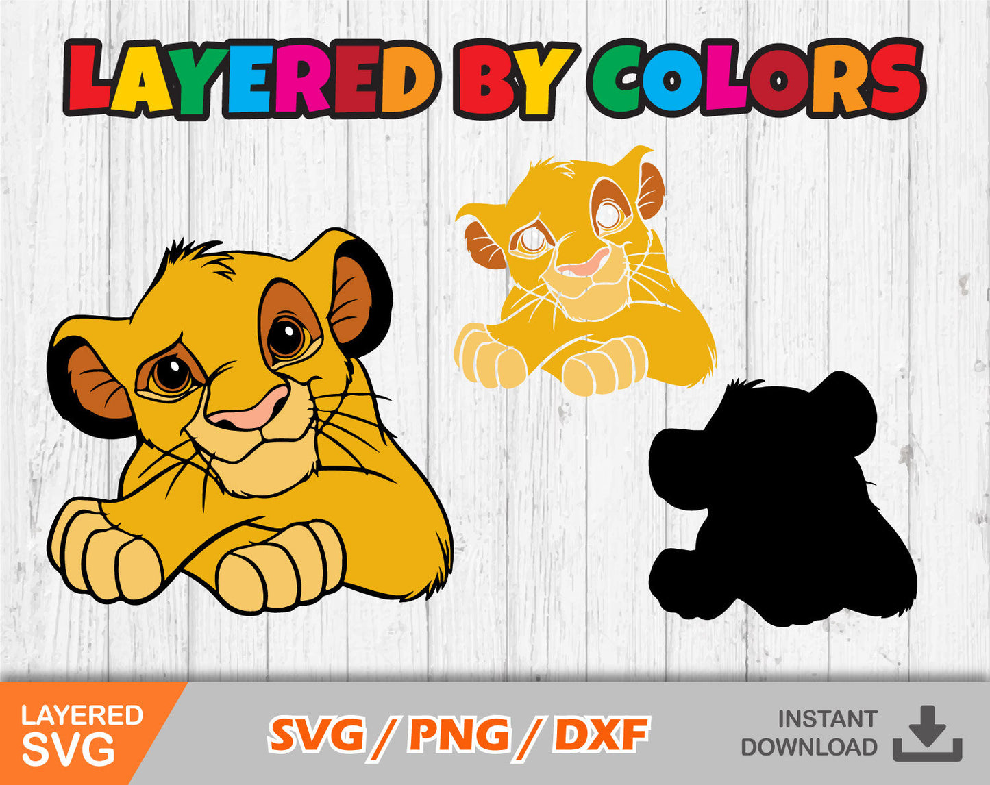Lion King Simba clipart SVG Bundle