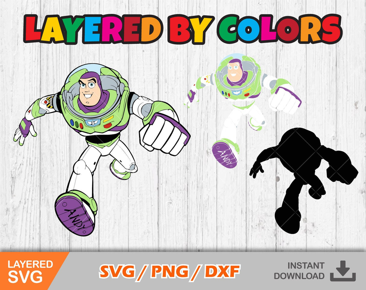 Buzz Lightyear clipart SVG Bundle