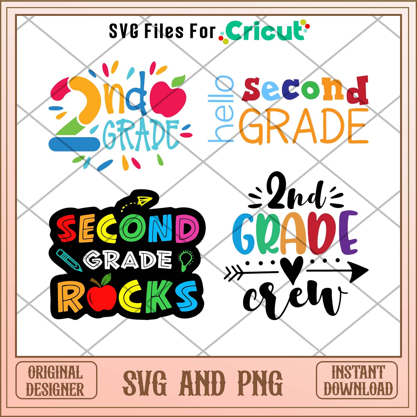 2nd Grade svg bundle, Back to school svg - Svgfileforcricut