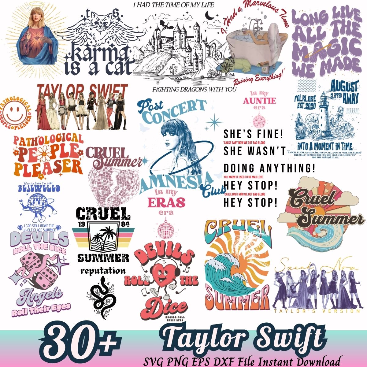 Taylor Swift bundle, Taylor Swift svg bundle