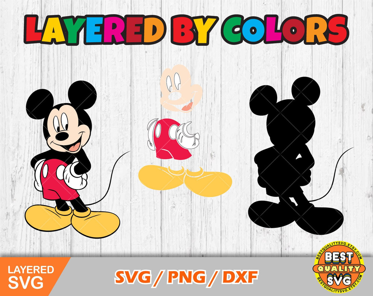 Mickey and friends clipart set SVG Bundle