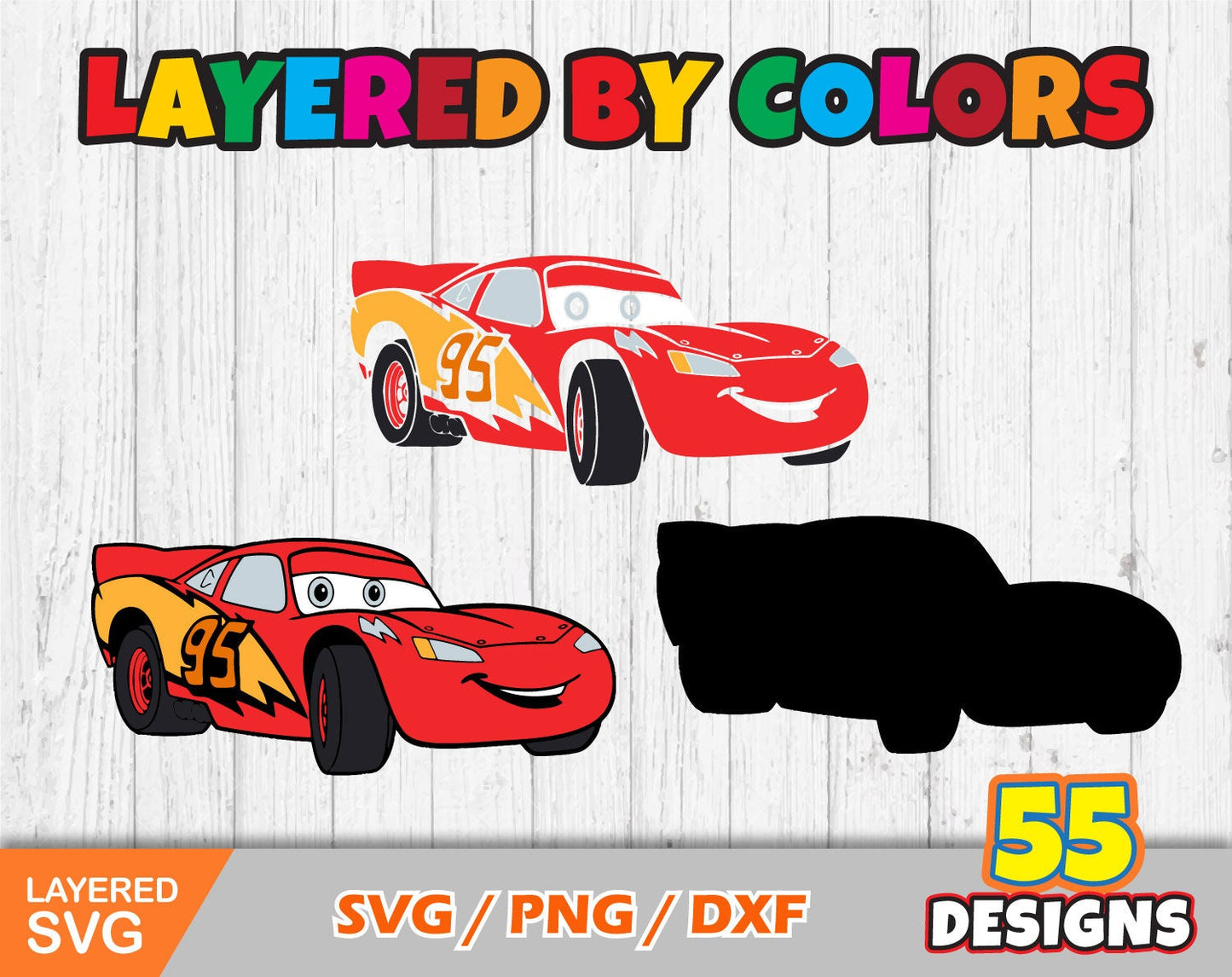 Disney Cars clipart SVG Bundle