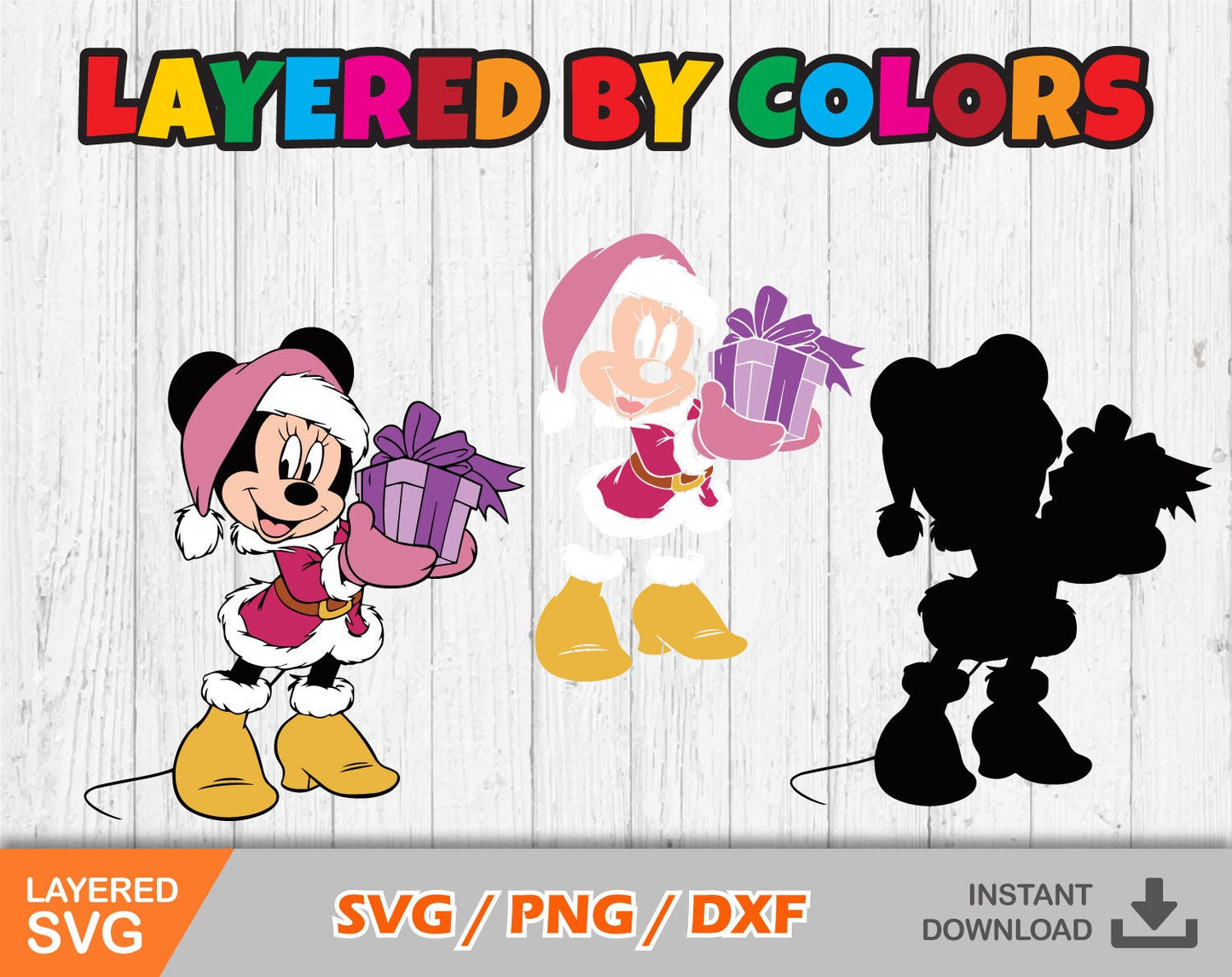 Mickey Christmas cliparts SVG Bundle