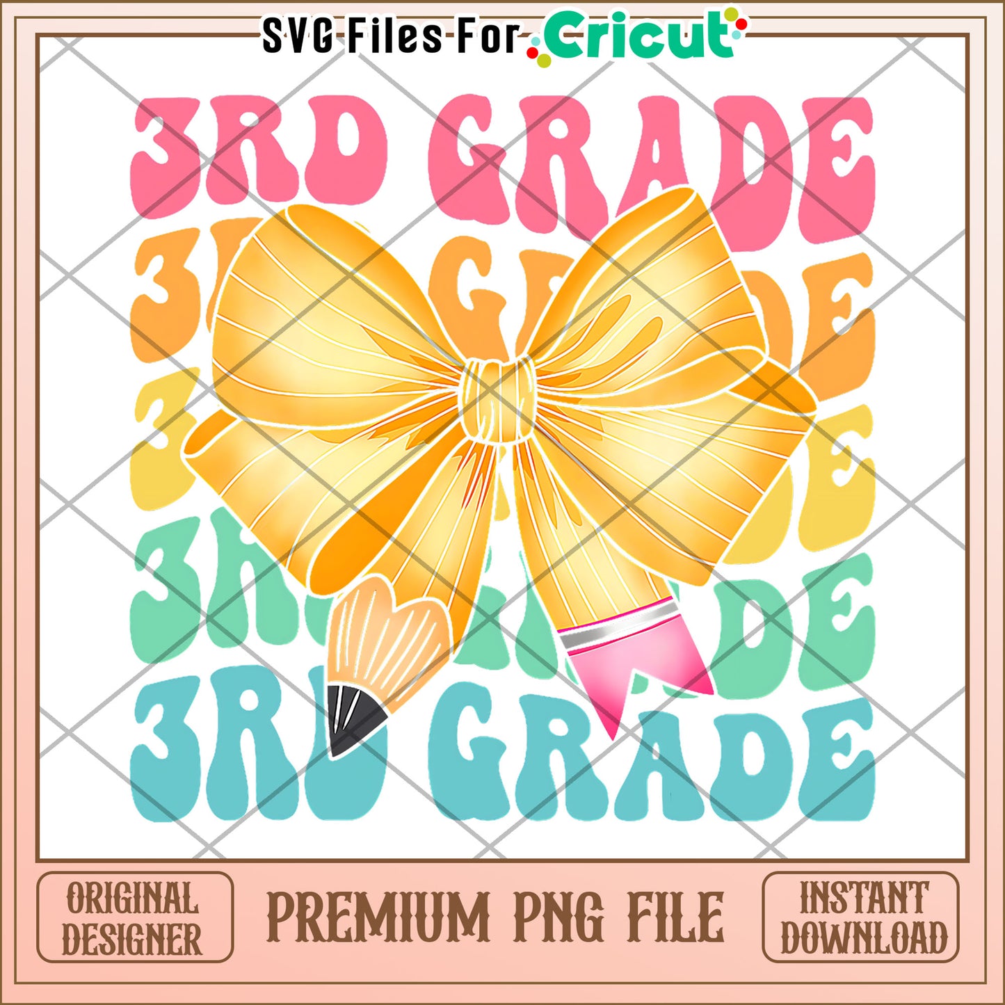 3rd grade bowtie design png, back to school supplies png, cartoon design png