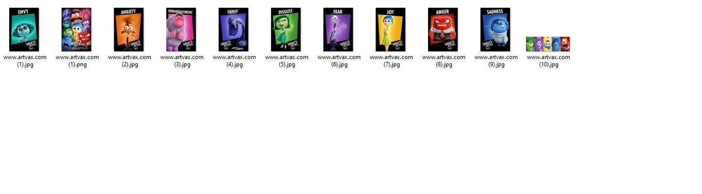 Inside Out 2 Clipart PNG bundle