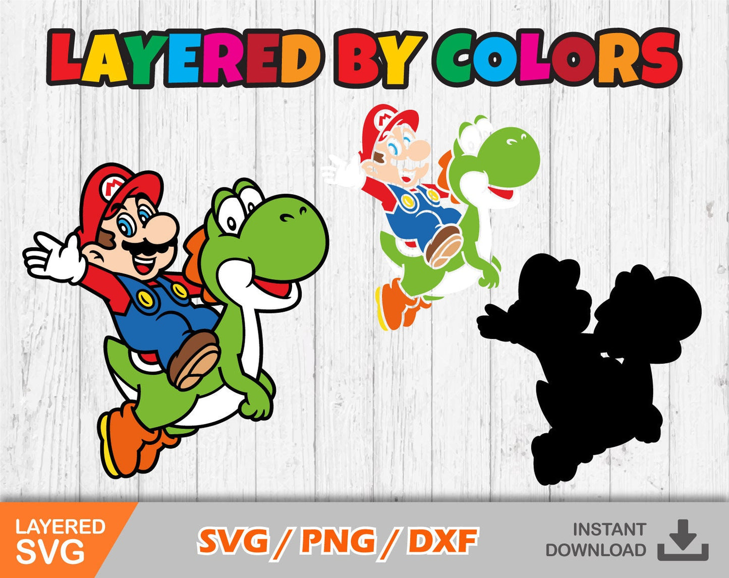 Mario clipart alphabet SVG Bundle