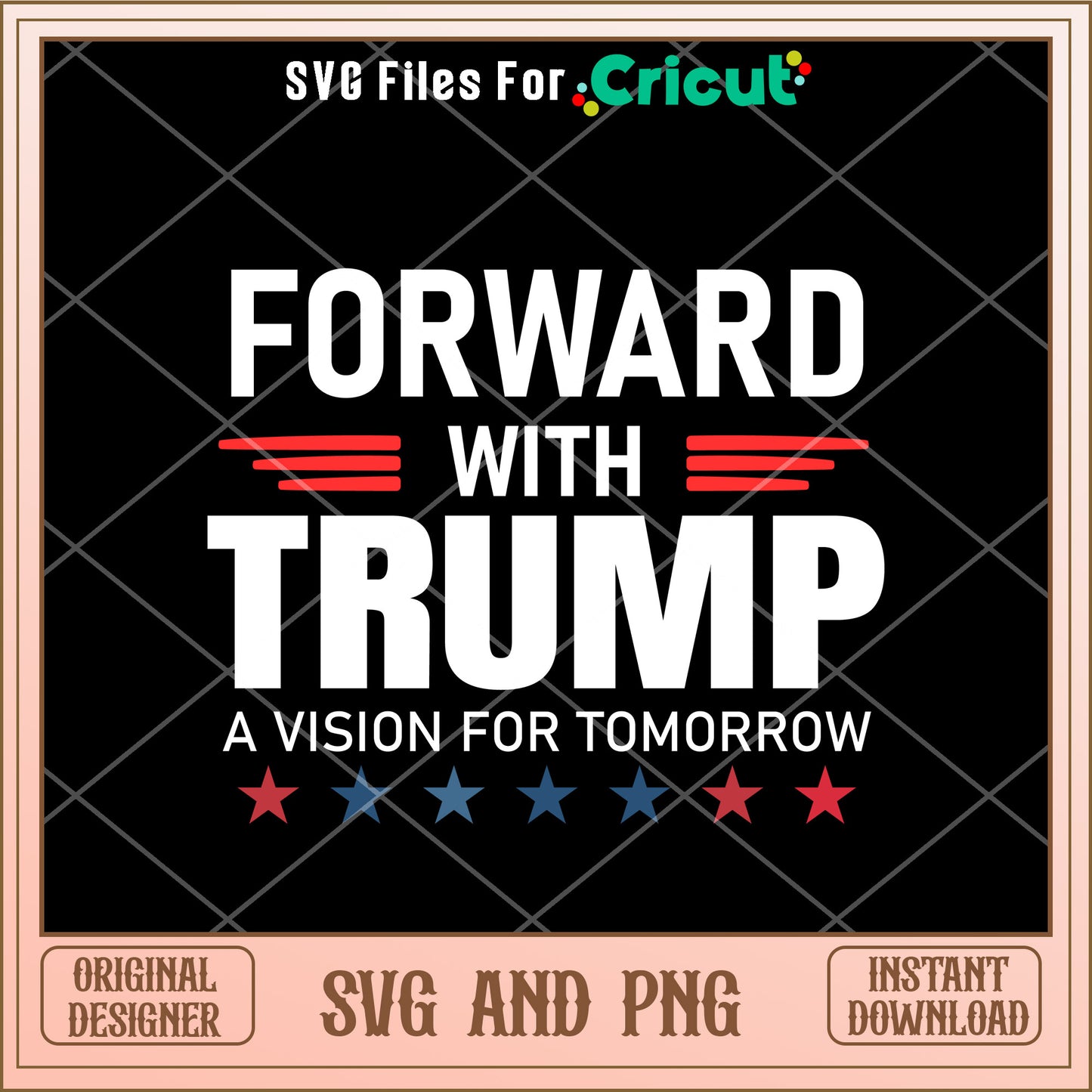 Forward with trump SVG digital download