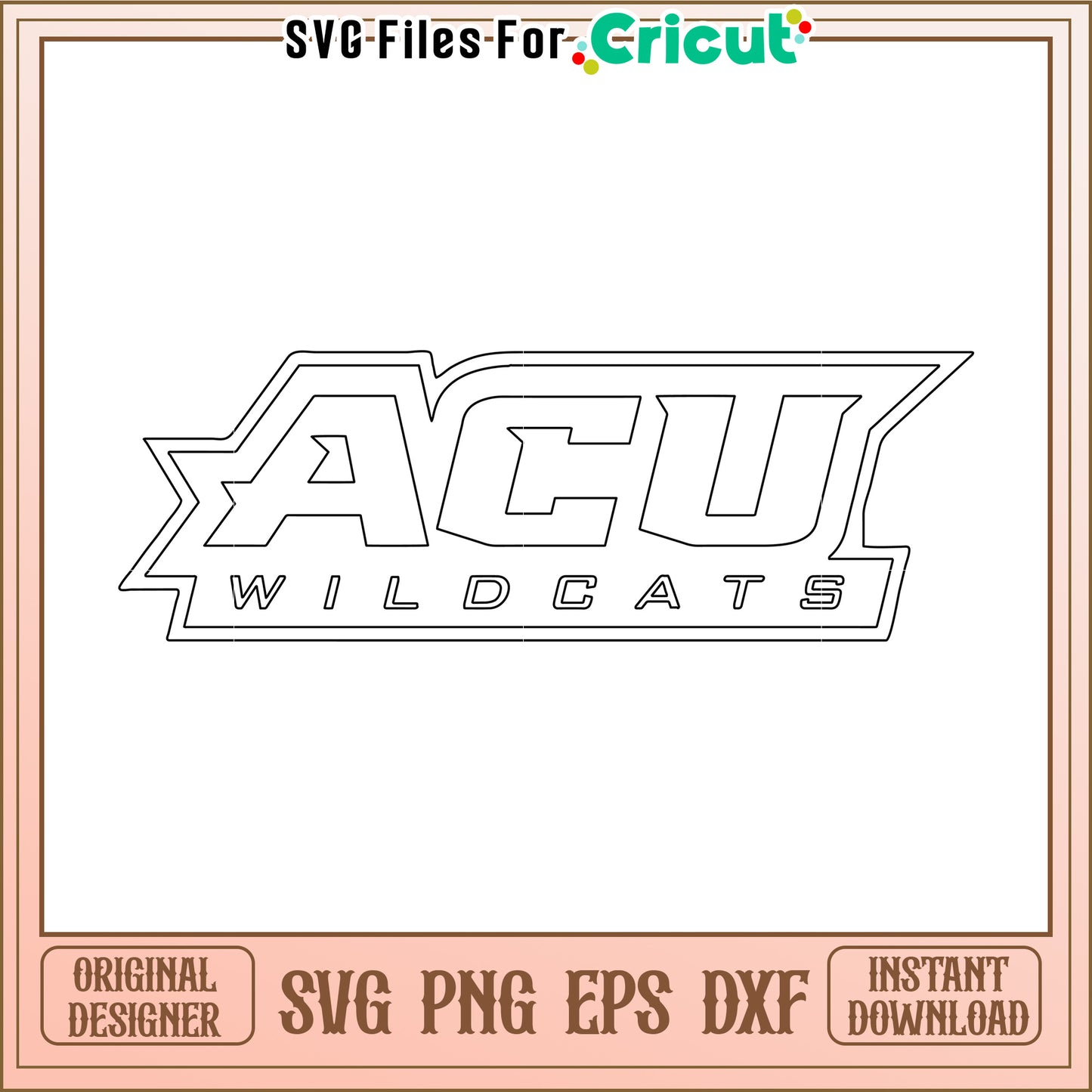 ACU Wildcats SVG for Crafting Projects, perfect for Cricut users