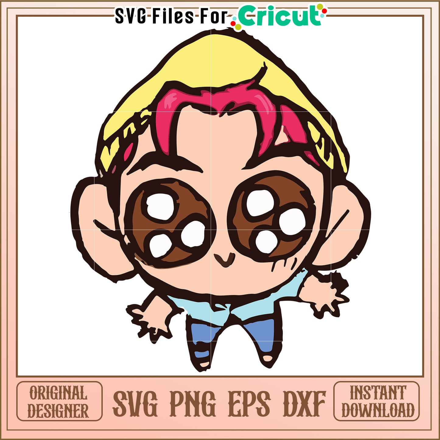 Abby character svg, kpop cartoons svg, saja huntrix svg