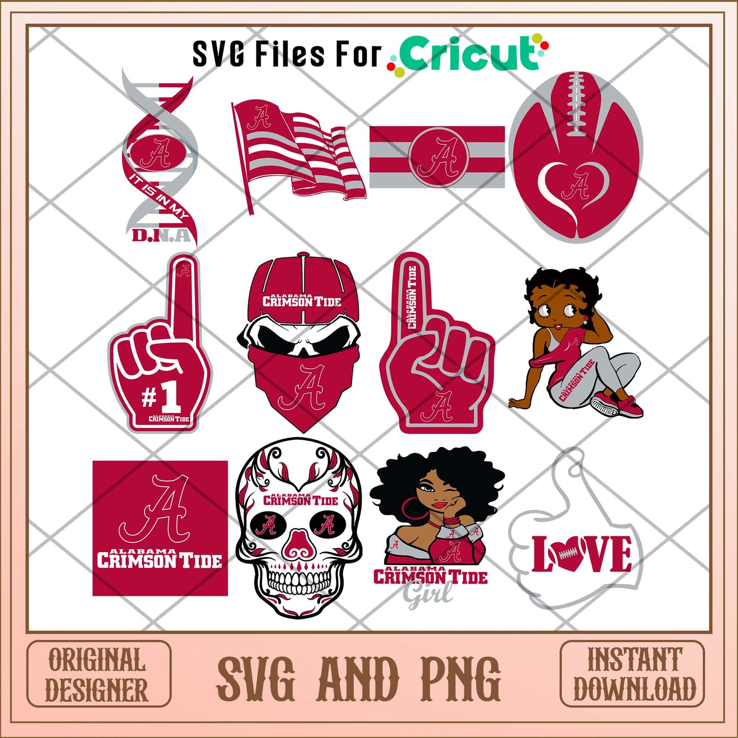 Alabama svg, Alabama Crimson Tide svg bundle, NCAA svg