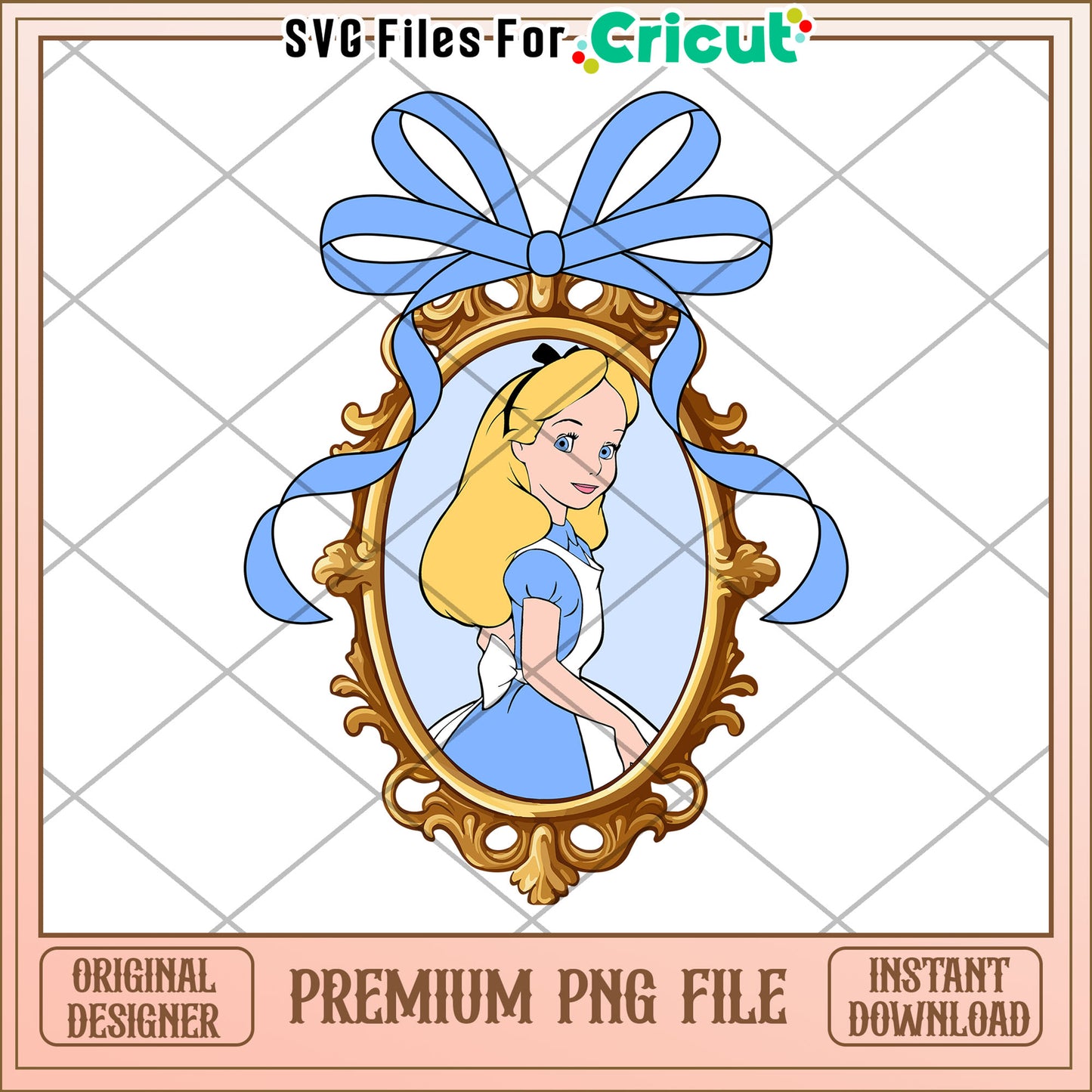 Alice in Wonderland PNG Image Instant Download