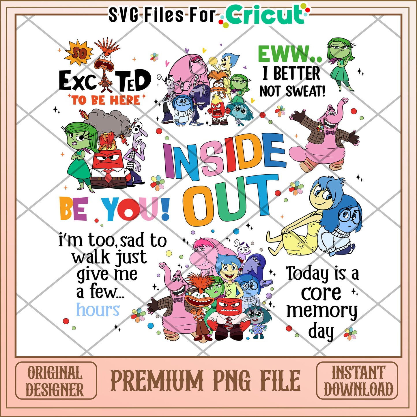 All of the emotions png, inside out png, inside out characters png