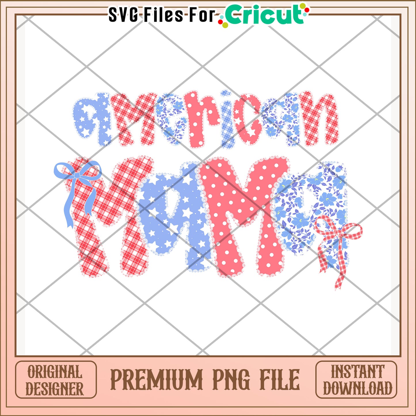 American mama design png, 4th of july png, independence day png