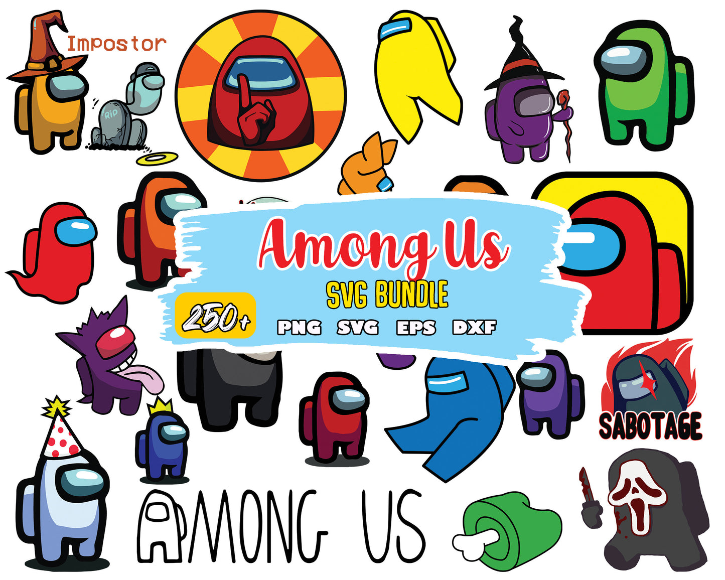 Among us member design bundle svg, among us impostor svg