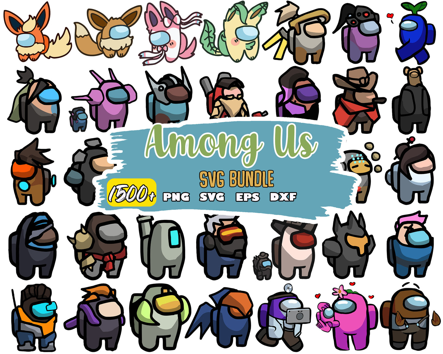 Among us member cosplay design bundle svg, among us svg