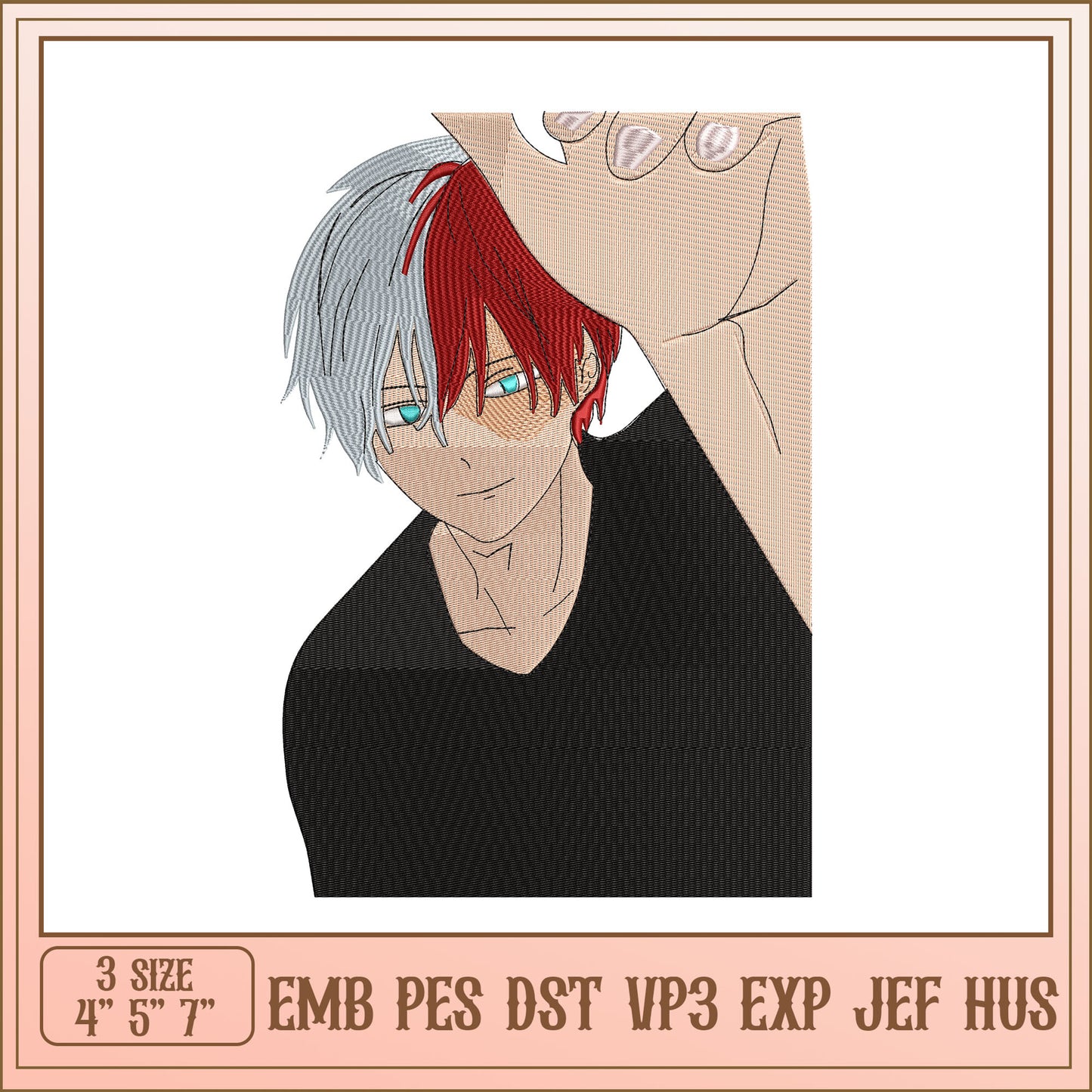 Anime Boy Embroidery Design - EMB PES DST
