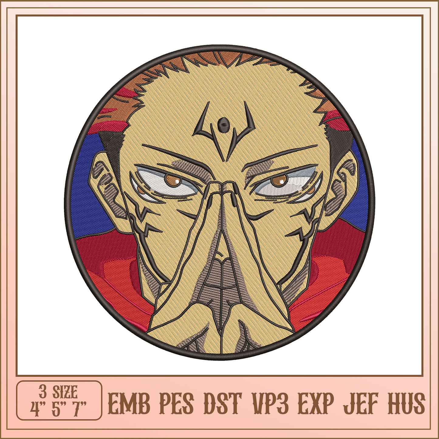 Anime Embroidery Design Patch