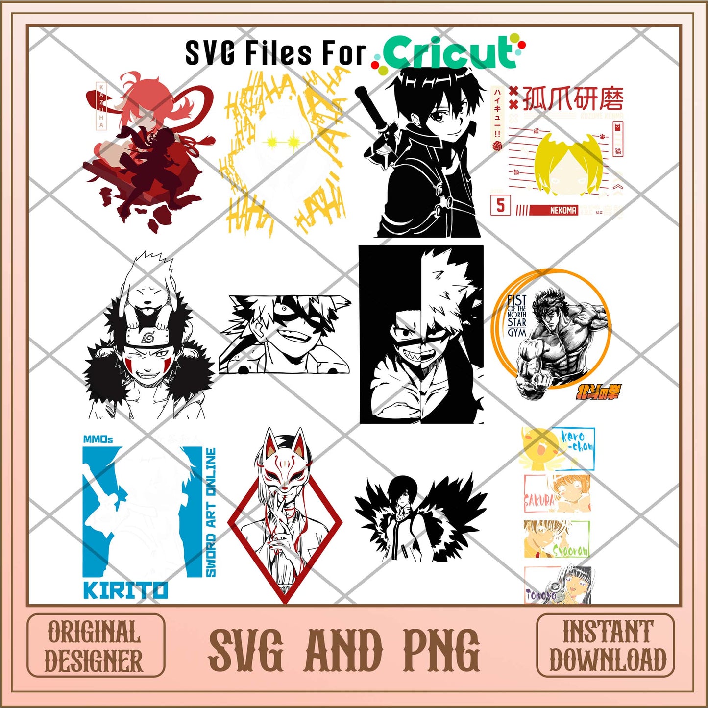 Anime Kirito svg bundle, Anime bundle - Svgfileforcricut