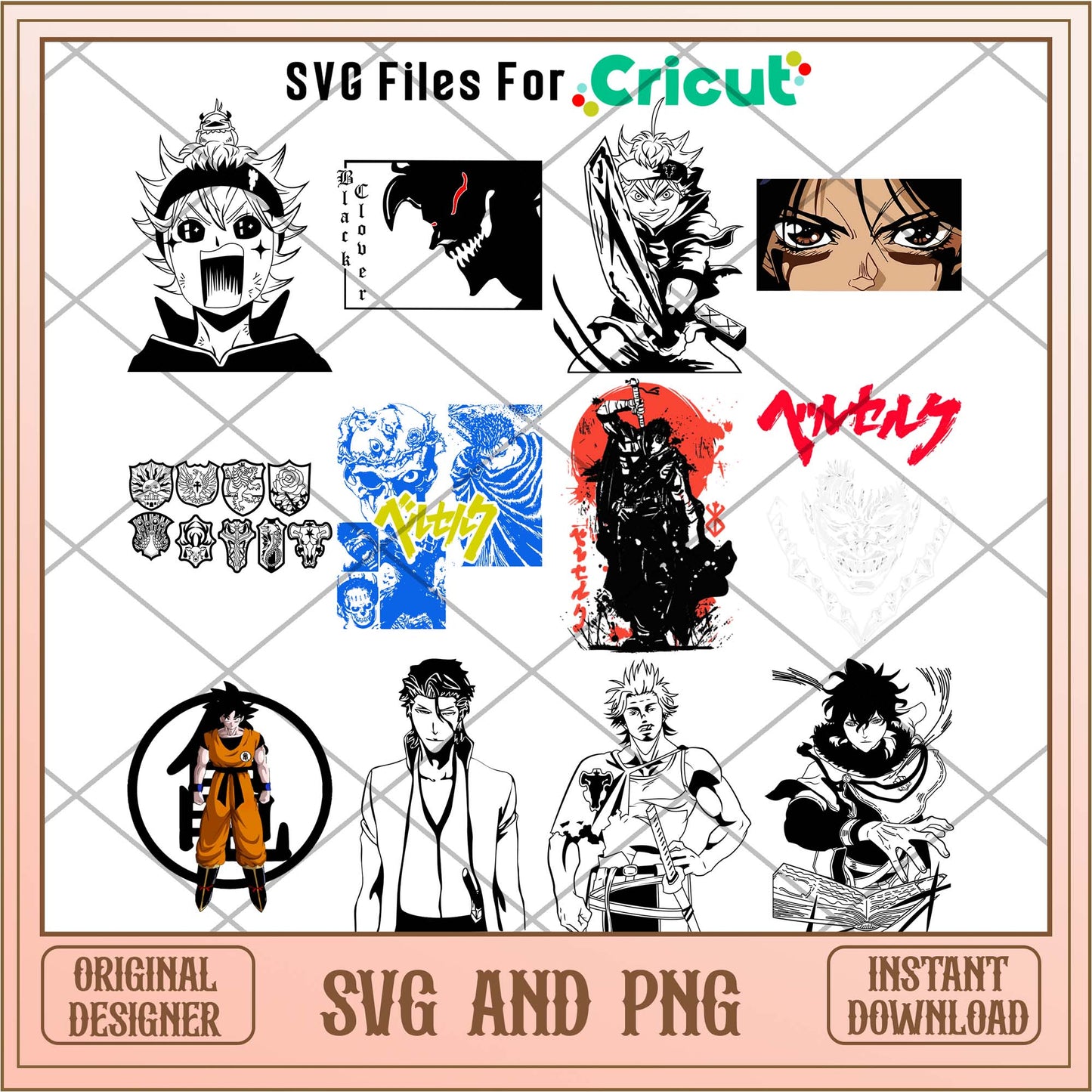 Anime Black Clover svg bundle, Anime svg - Svgfileforcricut