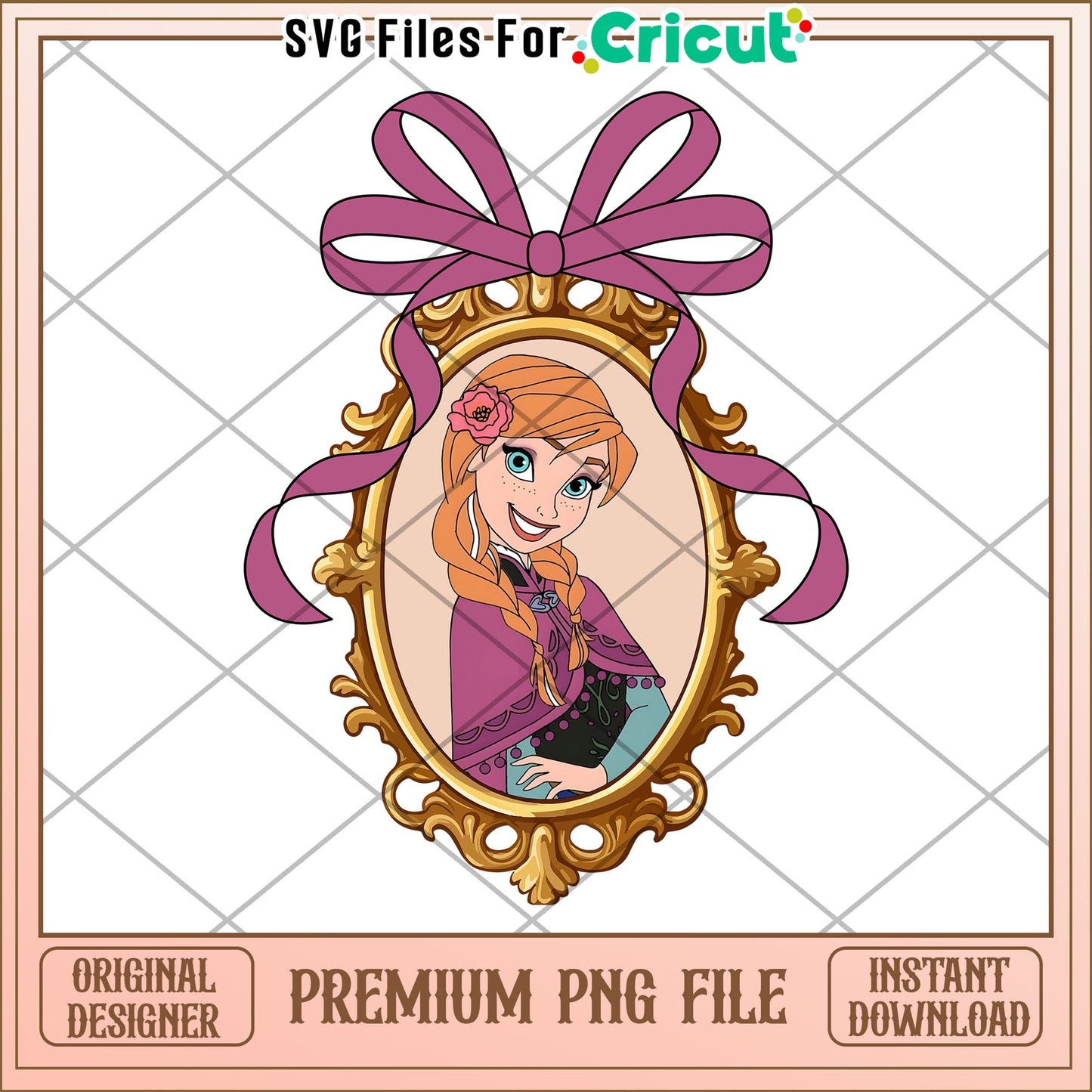 Anna Frozen PNG Image Instant Download