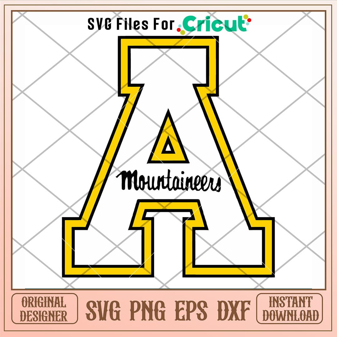 Appalachian State Mountaineers Logo Svg, Appalachian State Mountaineers Svg, NCAA Svg