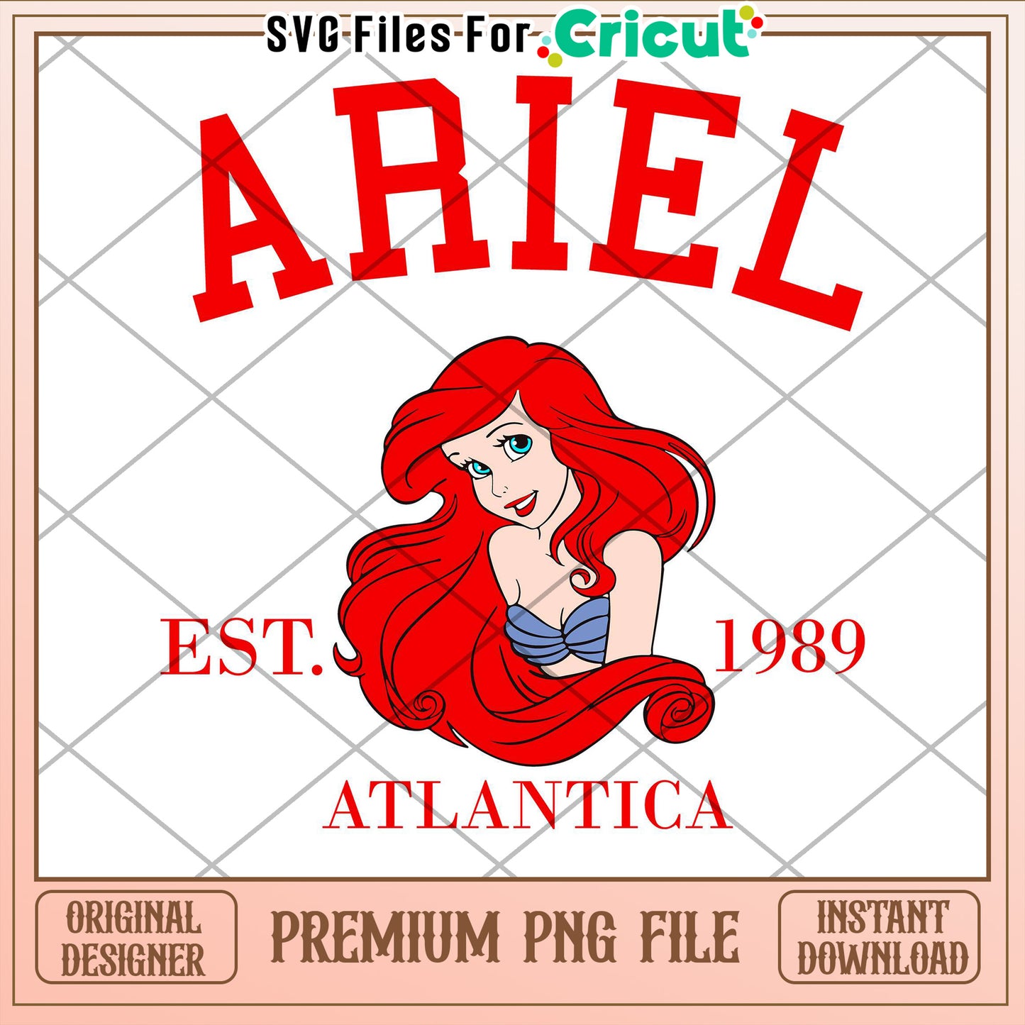 Ariel Disney PNG 1989 Atlantica Design