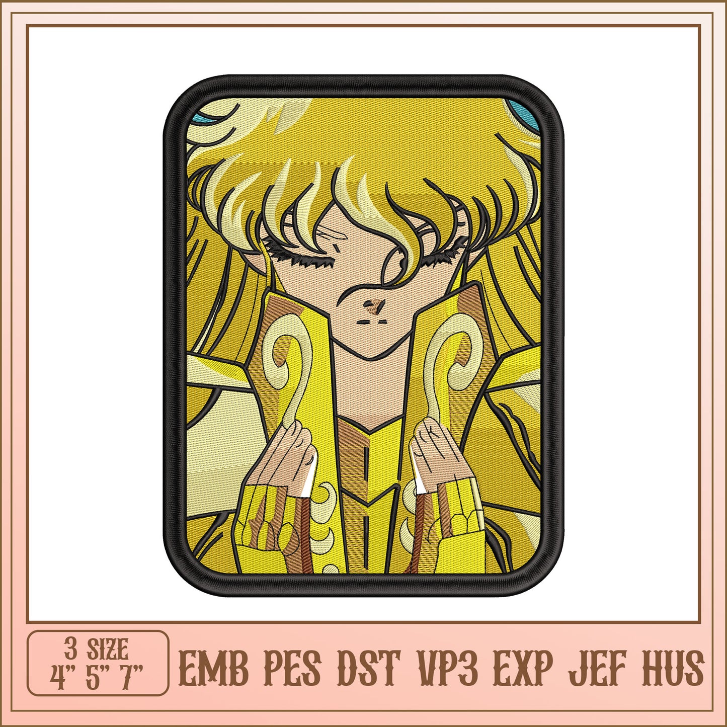 Aries Saint Seiya Embroidery Design