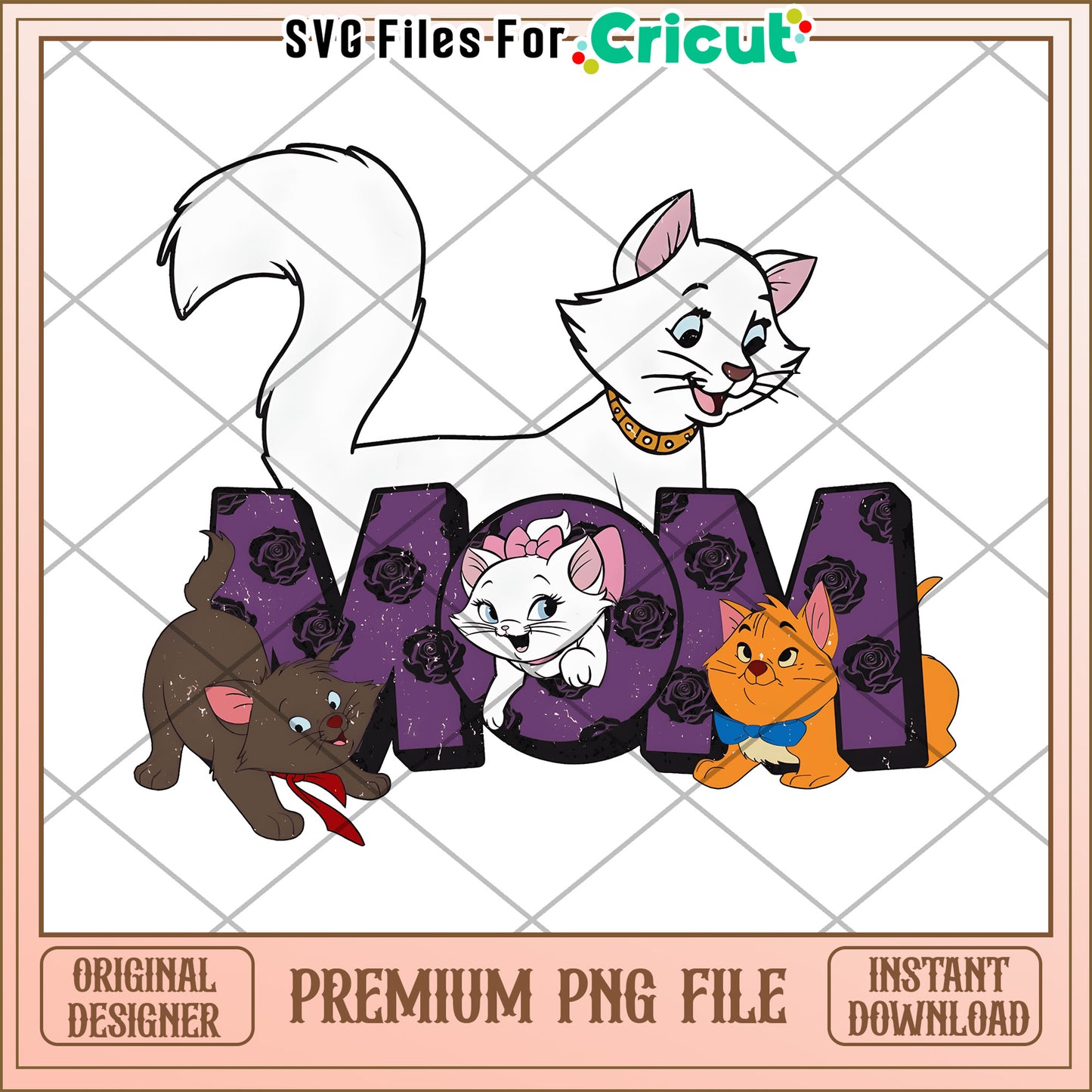 Aristocats Mom PNG File Instant Download
