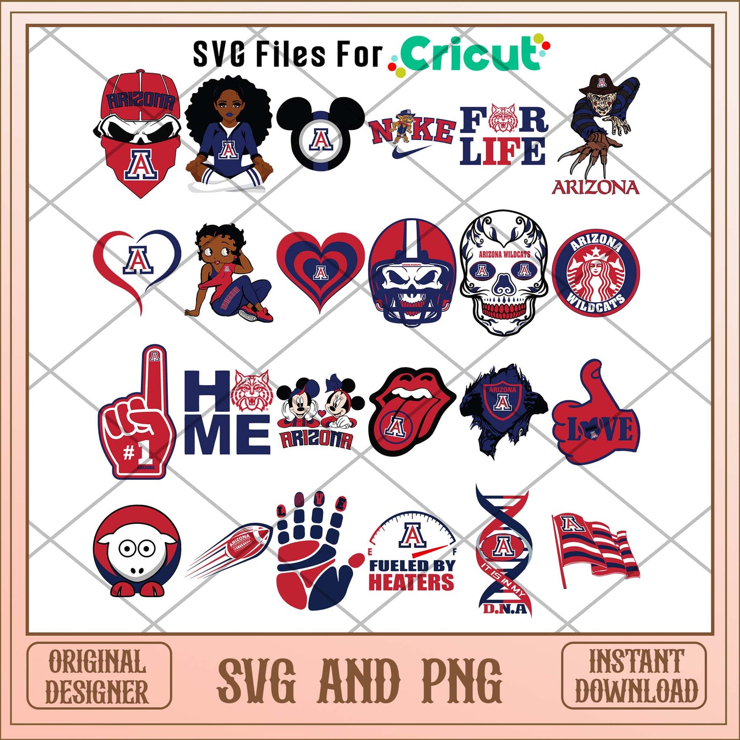 Arizona Wildcats skulls svg, Arizona Wildcats svg bundle, NCAA svg