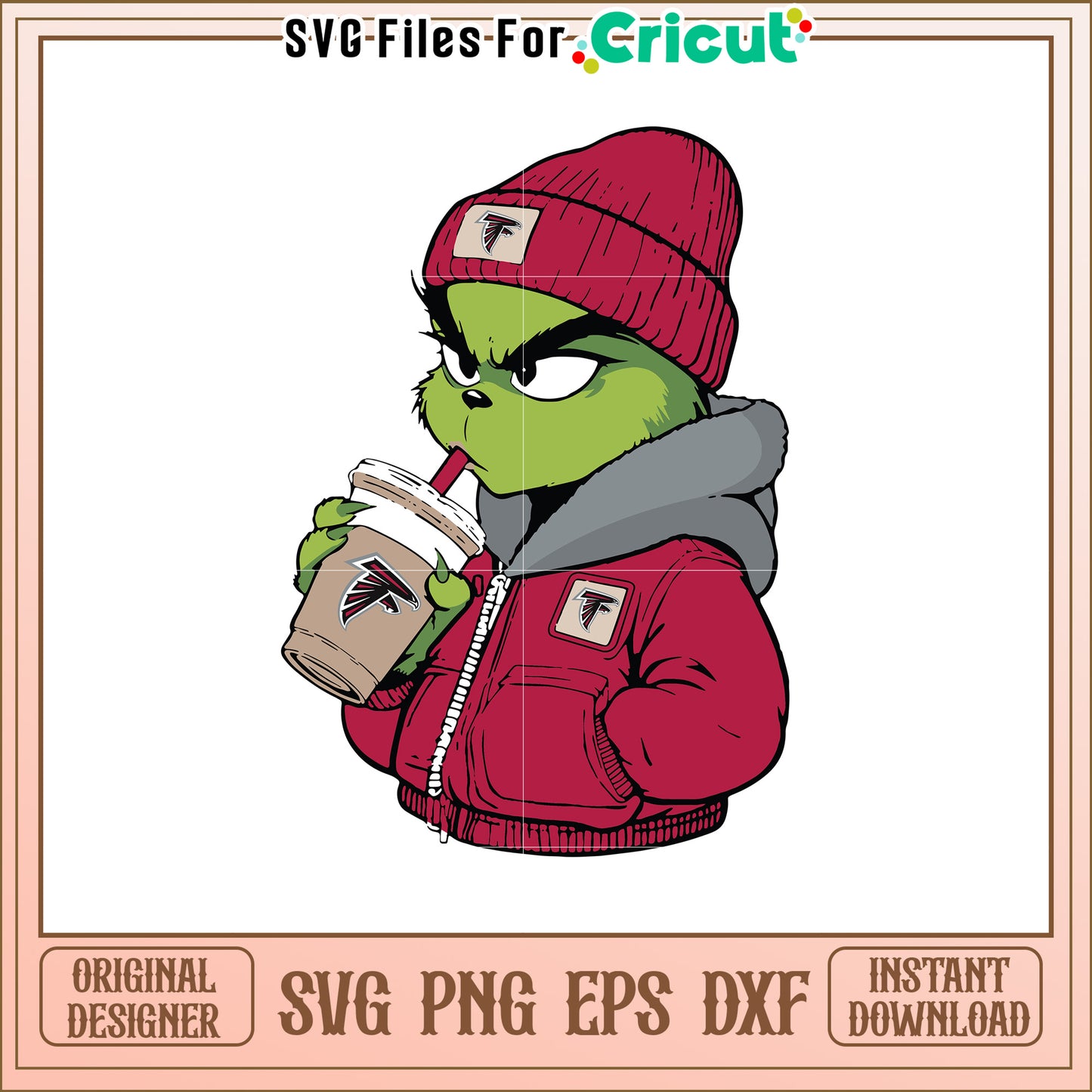 Atlanta Falcons Grinch SVG Design