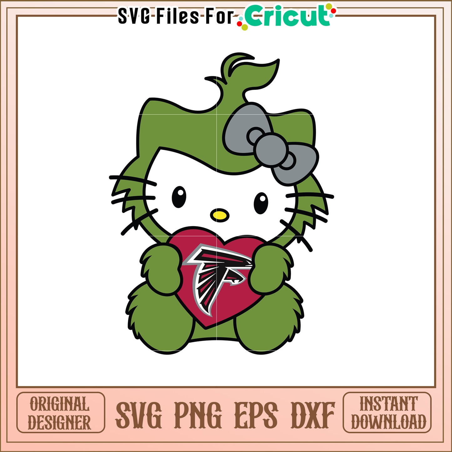 Atlanta Falcons Hello Kitty SVG