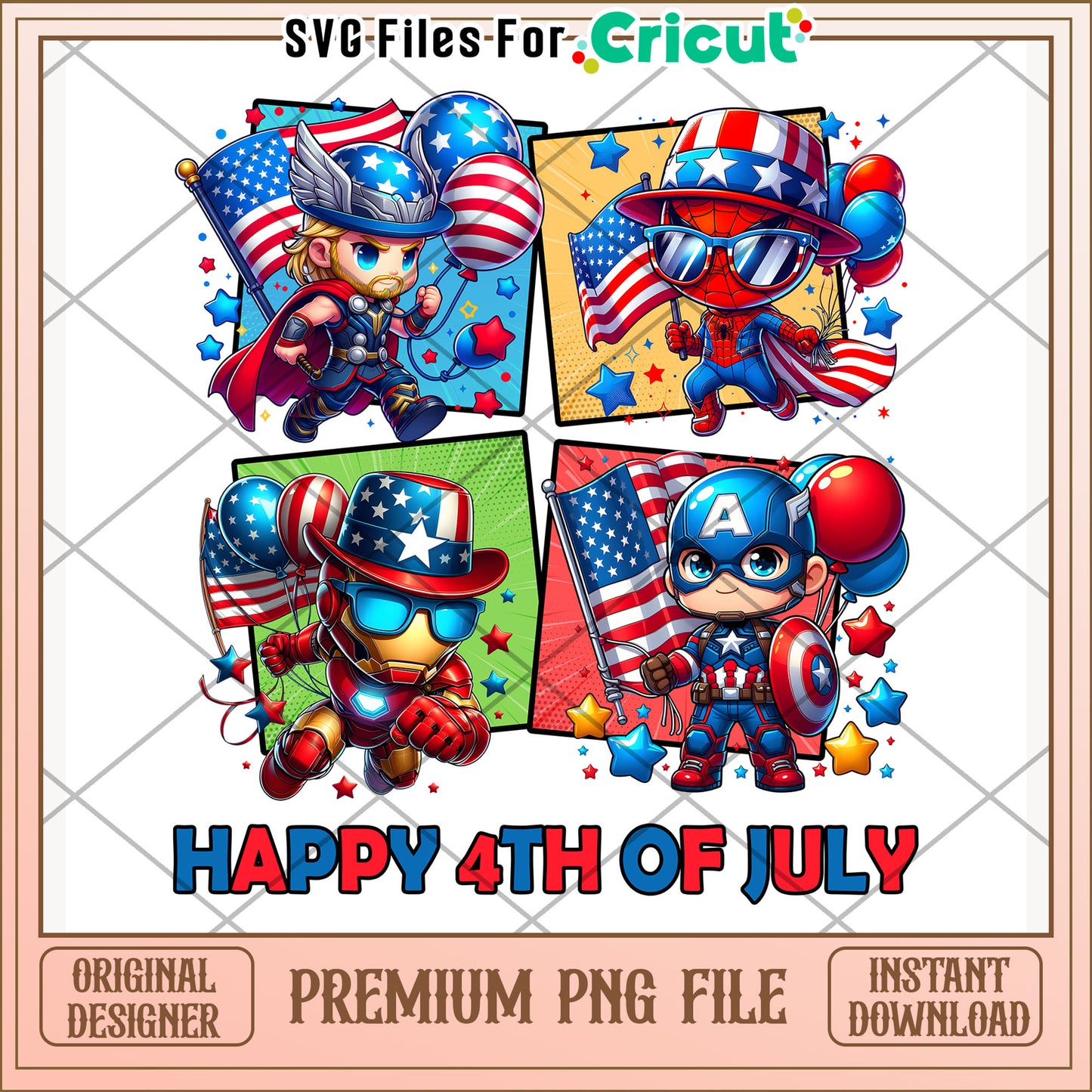 Avenger characters happy 4th of july png, 4th of july png, freedom america quotes png