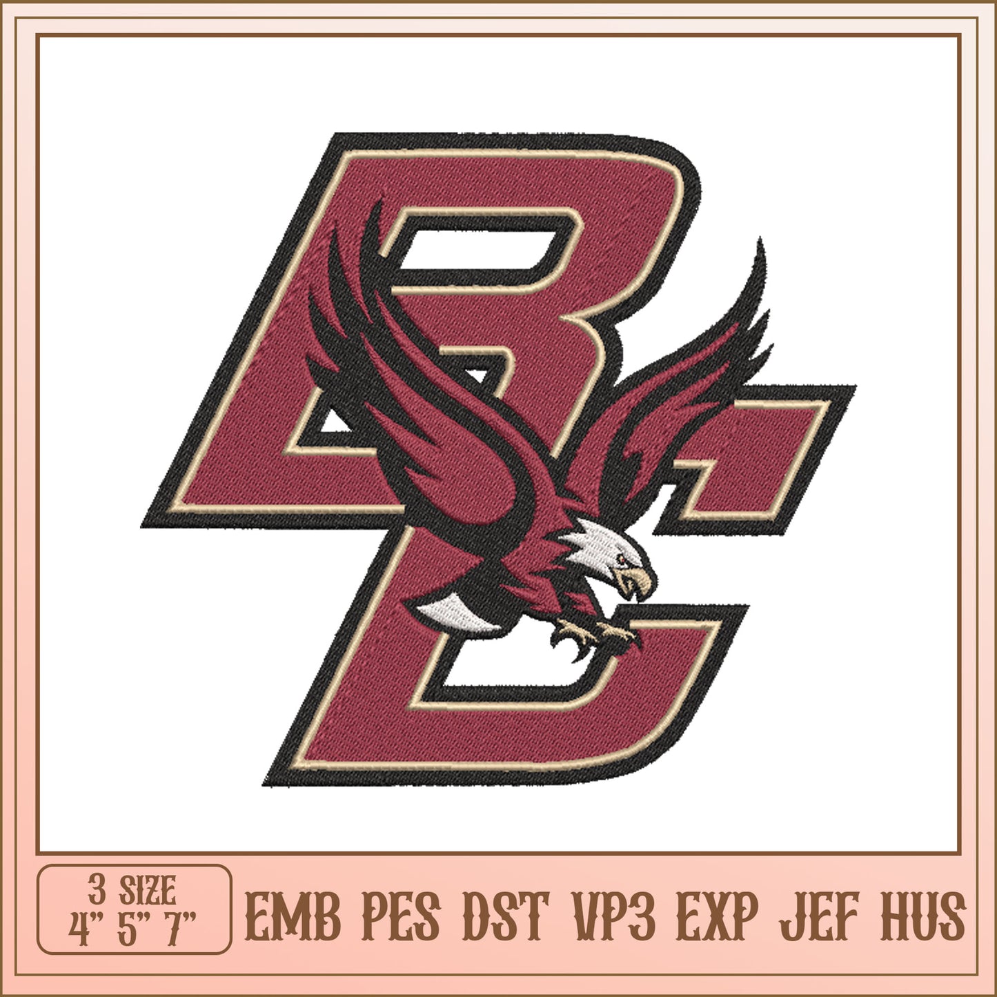 BC Eagles Embroidery Design