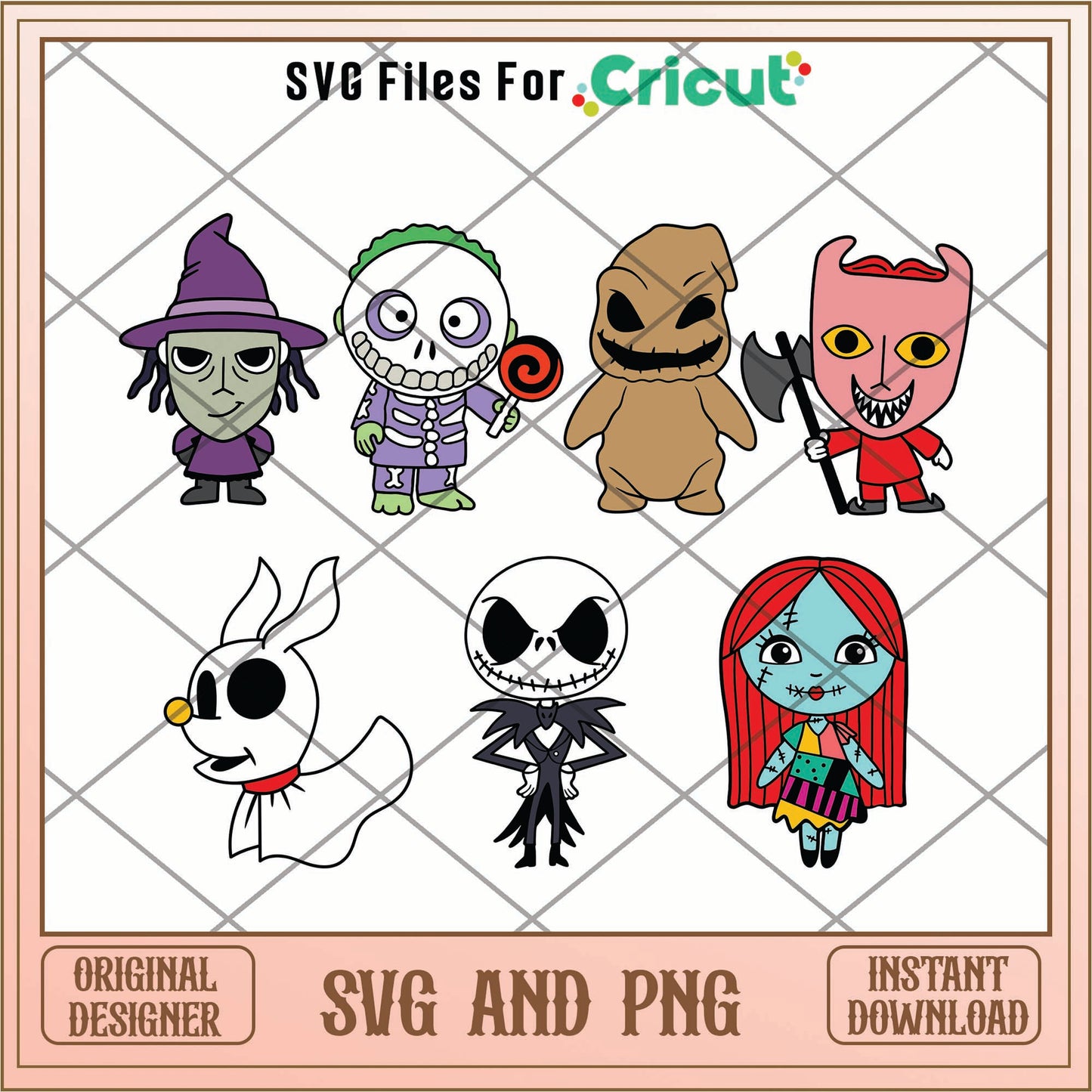 The nightmare before Christmas Baby Jack and Sally svg bundle