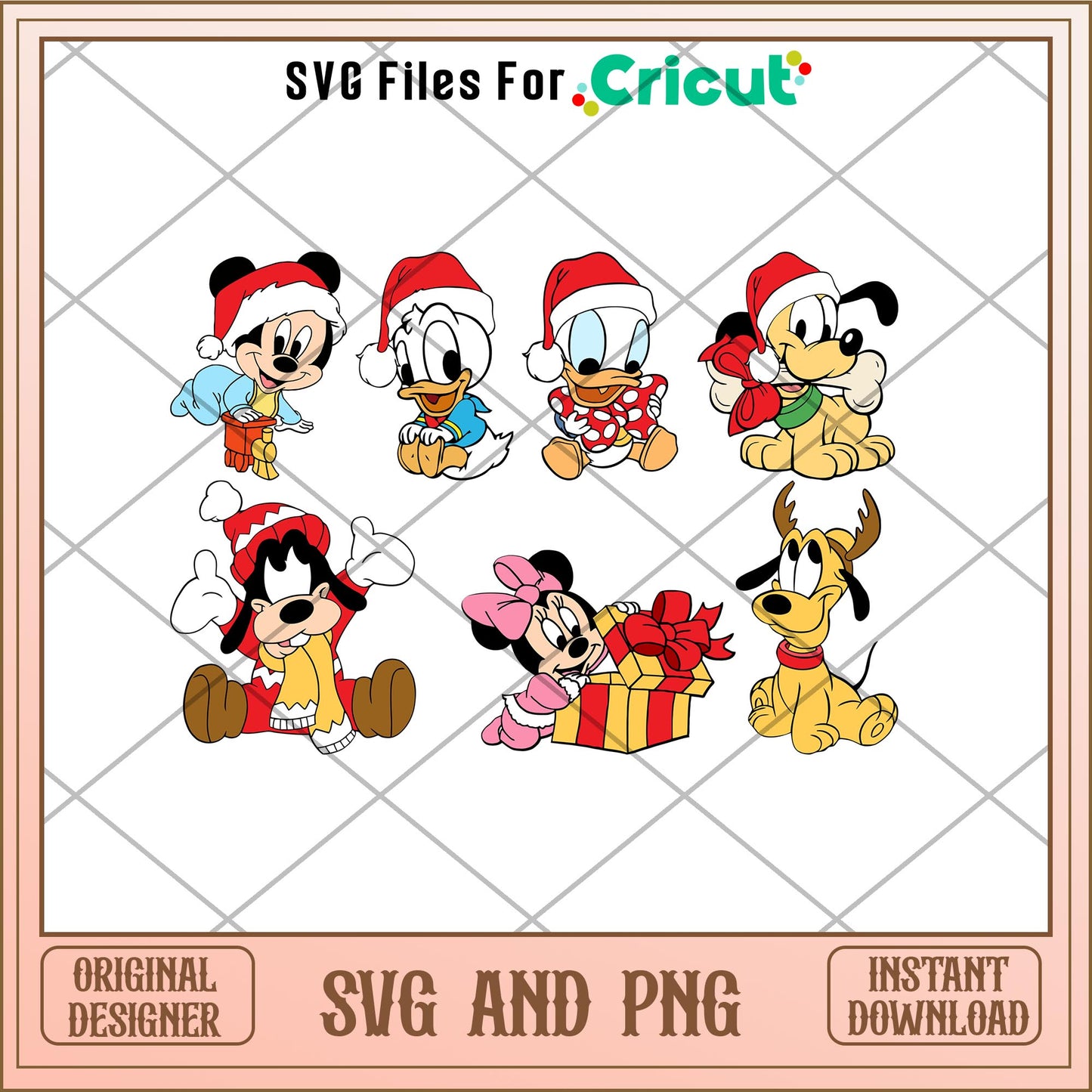 Baby Mickey friends Christmas svg bundle