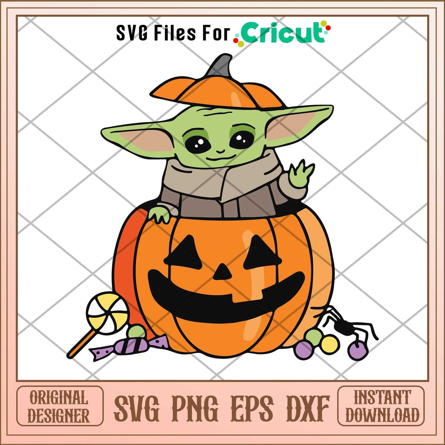 Baby Yoda Halloween svg, The Mandalorian svg, digital download