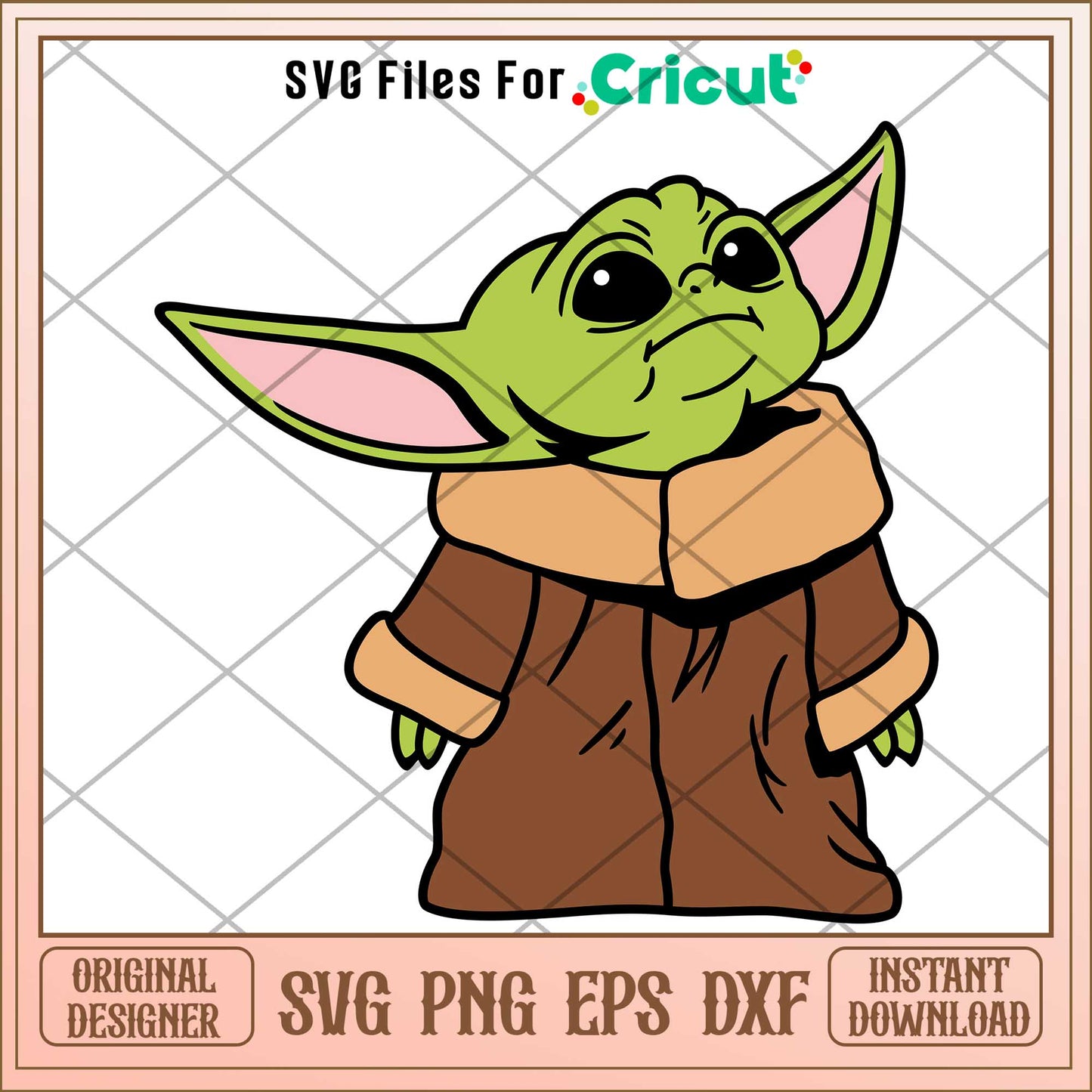 Baby Yoda Star Wars cute Svg, The Mandalorian svg, digital download
