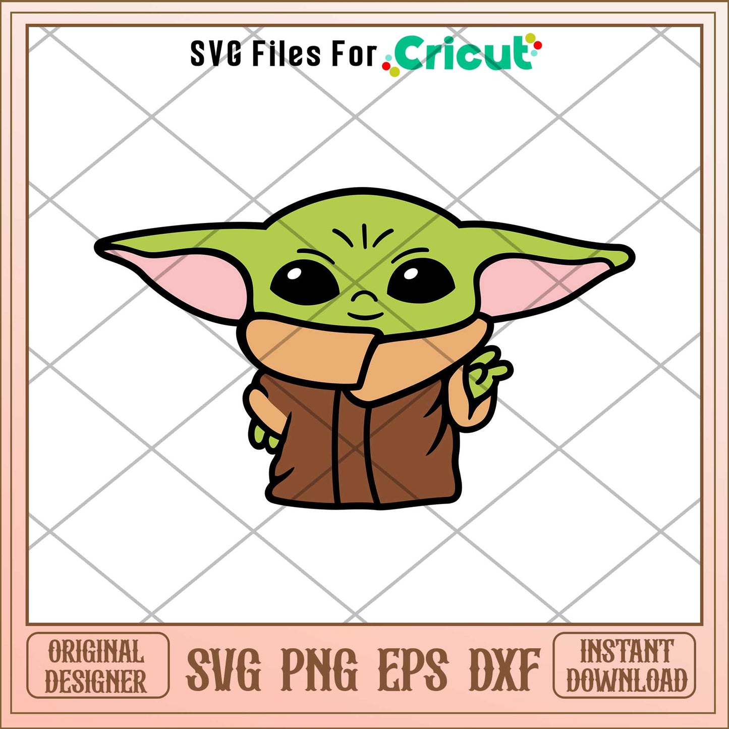 Baby Yoda drawing Svg, The Mandalorian svg, digital download