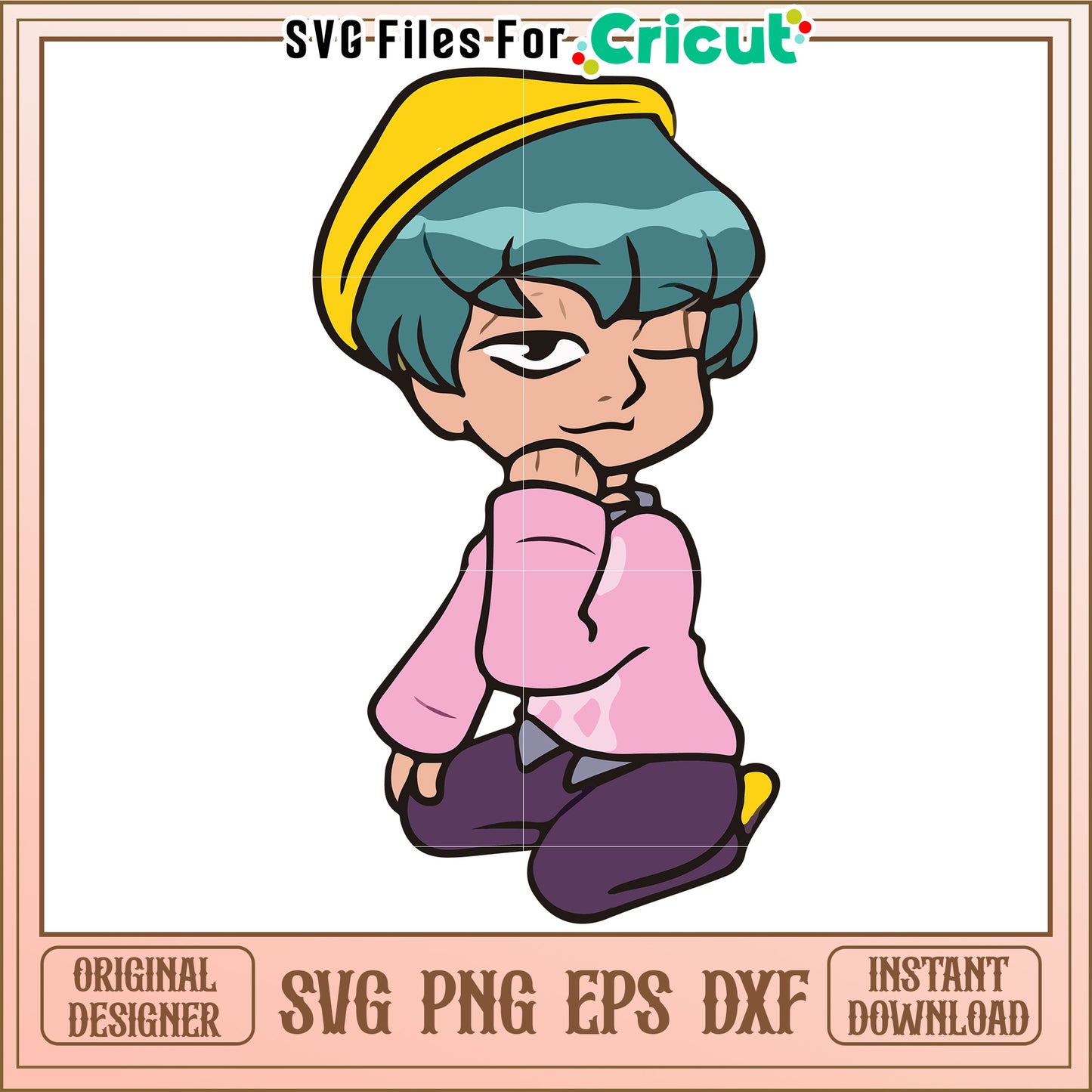 Baby character svg, kpop band svg, kpop demon hunters svg