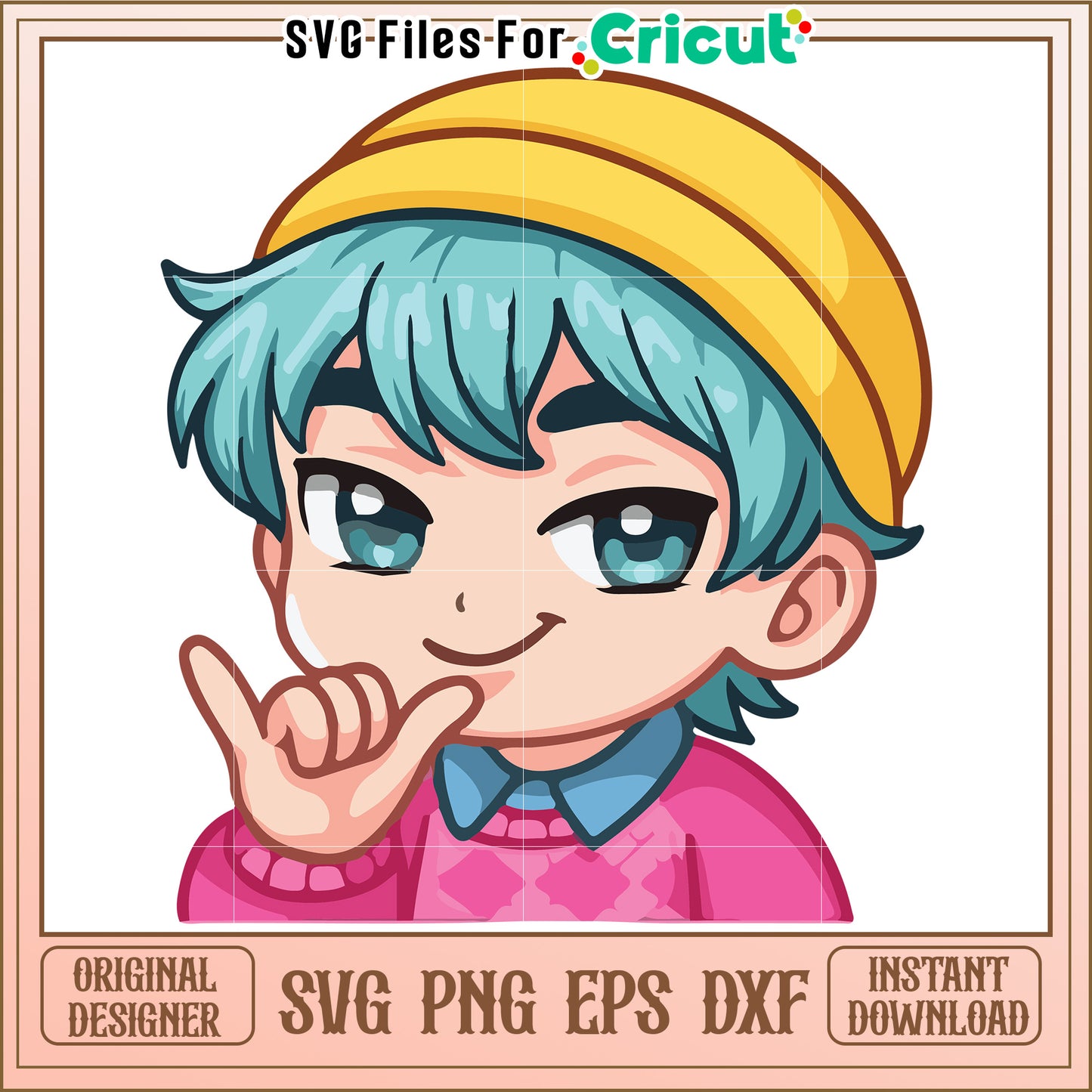 Baby chibi character svg, kpop cartoons svg, saja huntrix svg