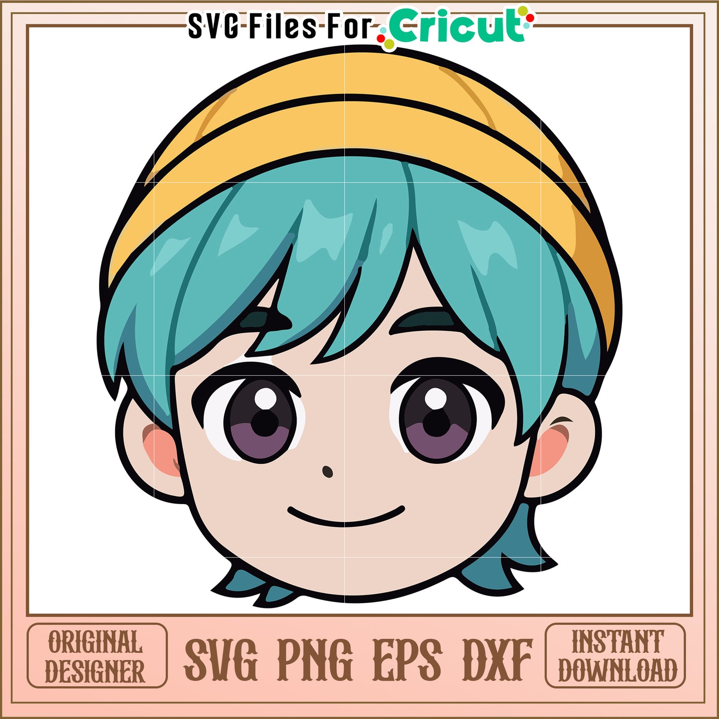 Baby head character svg, kpop cartoons svg, saja huntrix svg